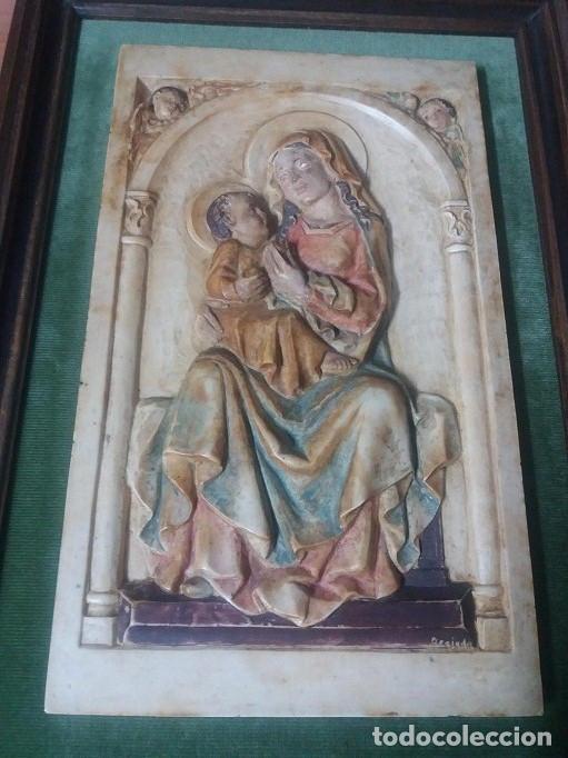 Arte: VIRGEN CON EL NI&Ntilde;O. OREJUDO. - Foto 4