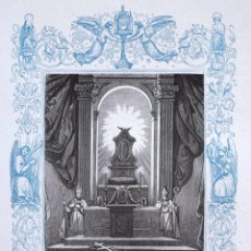 Arte: LA CATEDRAL DE SAN PEDRO EN ROMA - GRABADO DÉCADAS 1850-1860 - BUEN ESTADO