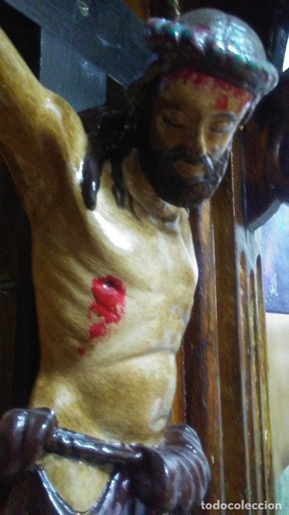 Arte: CRISTO CRUCIFICADO EN CAPILLA DE MADERA - Foto 12