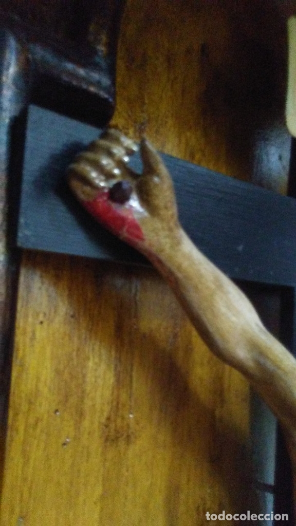Arte: CRISTO CRUCIFICADO EN CAPILLA DE MADERA - Foto 13