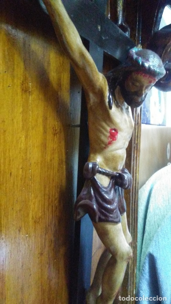 Arte: CRISTO CRUCIFICADO EN CAPILLA DE MADERA - Foto 14
