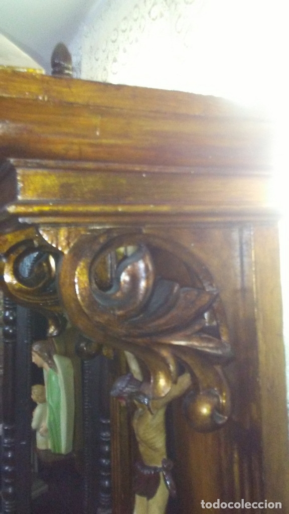 Arte: CRISTO CRUCIFICADO EN CAPILLA DE MADERA - Foto 23