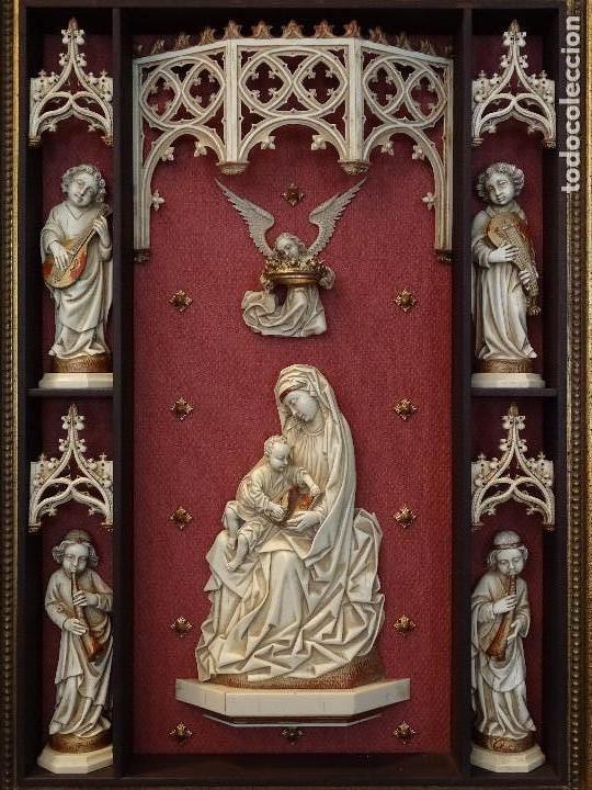 Arte: VIRGEN CON NI&Ntilde;O G&Oacute;TICA. - Foto 2