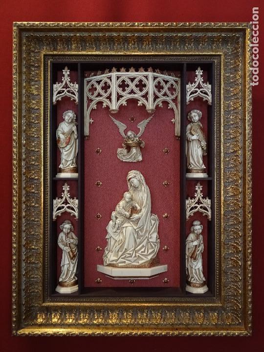 Arte: VIRGEN CON NI&Ntilde;O G&Oacute;TICA. - Foto 1