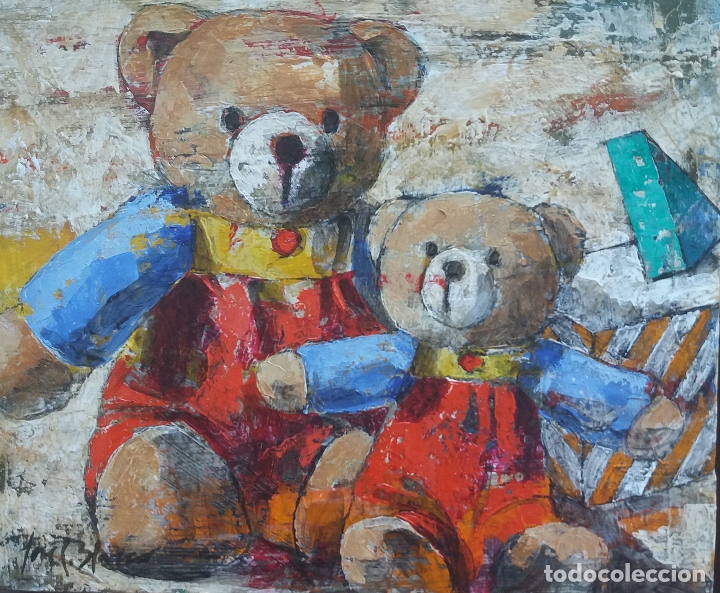 Arte: BLASCO Oleo (ositos 22x27 cms) - Foto 1