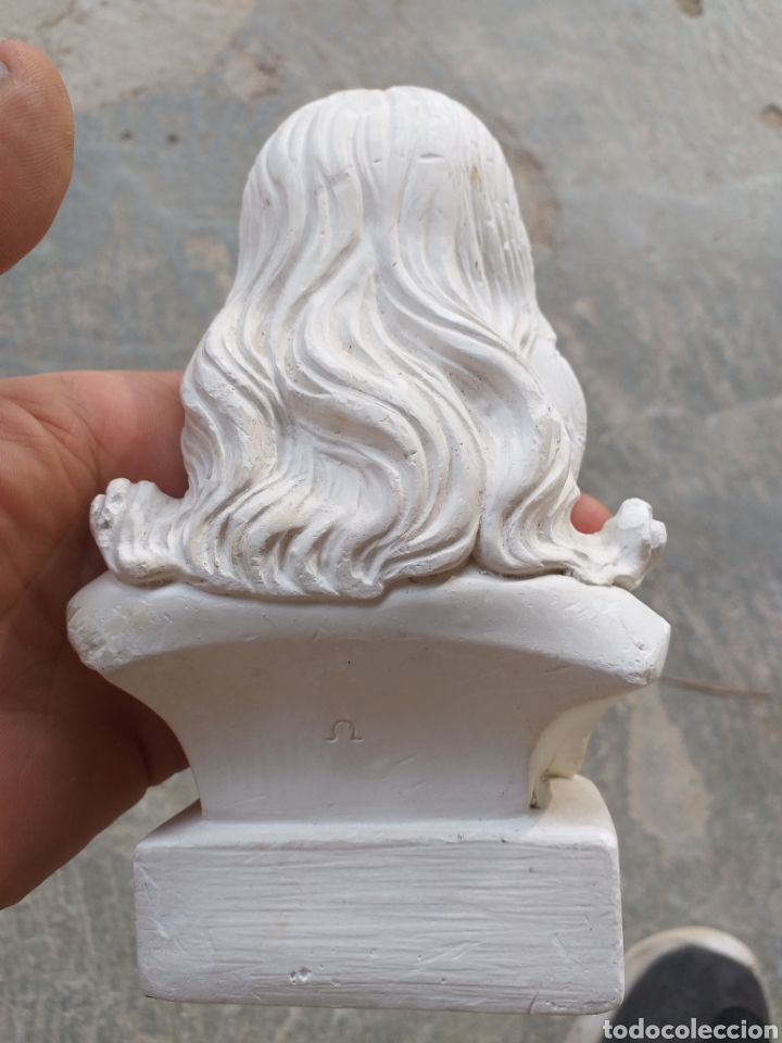 Arte: PEQUE&Ntilde;O BUSTO DE JESUS EN YESO - Foto 4