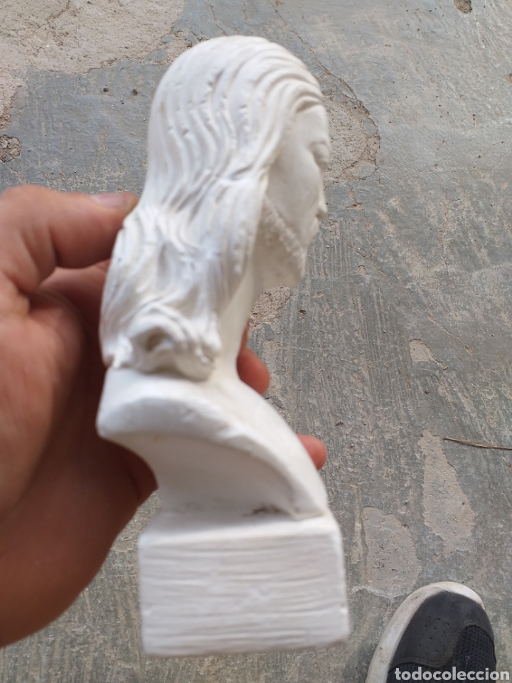 Arte: PEQUE&Ntilde;O BUSTO DE JESUS EN YESO - Foto 5