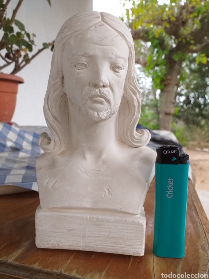 Arte: PEQUE&Ntilde;O BUSTO DE JESUS EN YESO - Foto 9