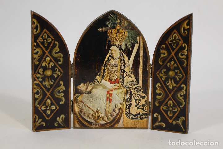 Arte: la piedad - triptico en madera laminada - Foto 1