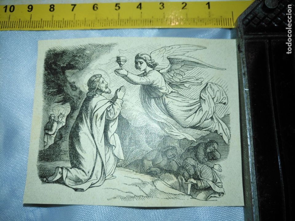 Art: peque&ntilde;o grabado recorte religioso vida cristo virgen santos bliblia antiguo y nuevo testamento etc