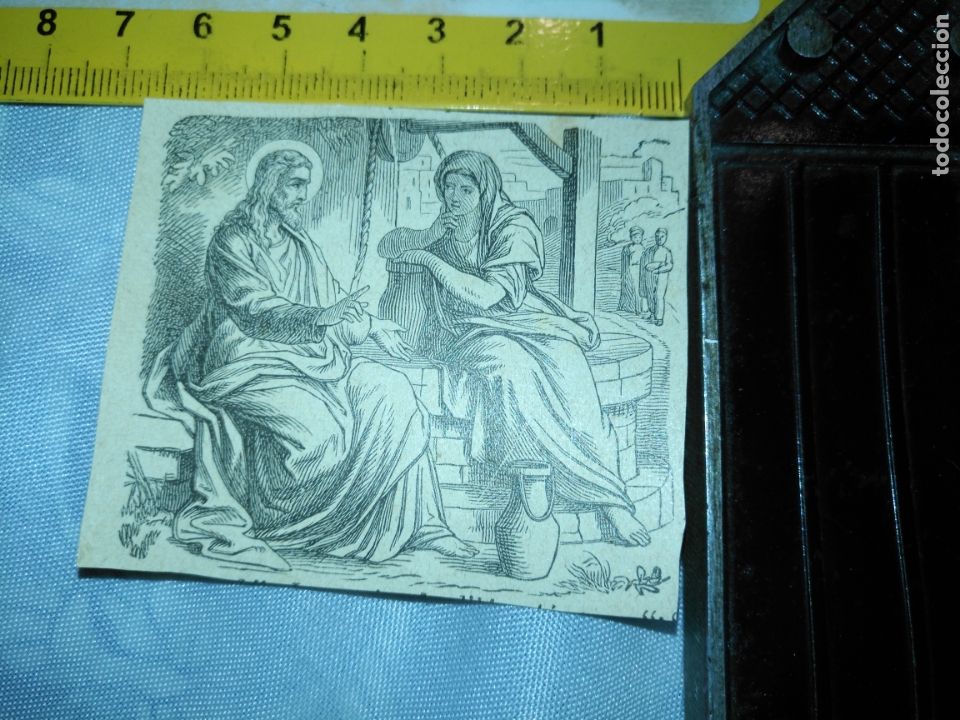 Art: peque&ntilde;o grabado recorte religioso vida cristo virgen santos bliblia antiguo y nuevo testamento etc