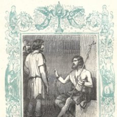 Arte: DECLARACIÓN DEL MESÍAS POR SAN JUAN - GRABADO DÉCADAS 1850-1860 - BUEN ESTADO