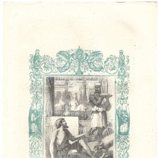 Arte: EL RICO AVARIENTO - GRABADO DÉCADAS 1850-1860 - BUEN ESTADO