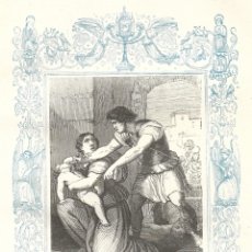 Arte: LOS SANTOS INOCENTES, MÁRTIRES - GRABADO DÉCADAS 1850-1860 - BUEN ESTADO
