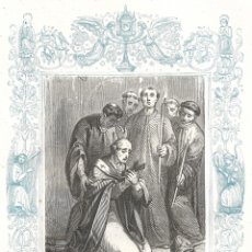 Arte: SAN LORENZO JUSTINIANO, OBISPO - GRABADO DÉCADAS 1850-1860 - BUEN ESTADO