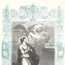 Arte: SANTA NATALIA, VIUDA - GRABADO DÉCADAS 1850-1860 - BUEN ESTADO