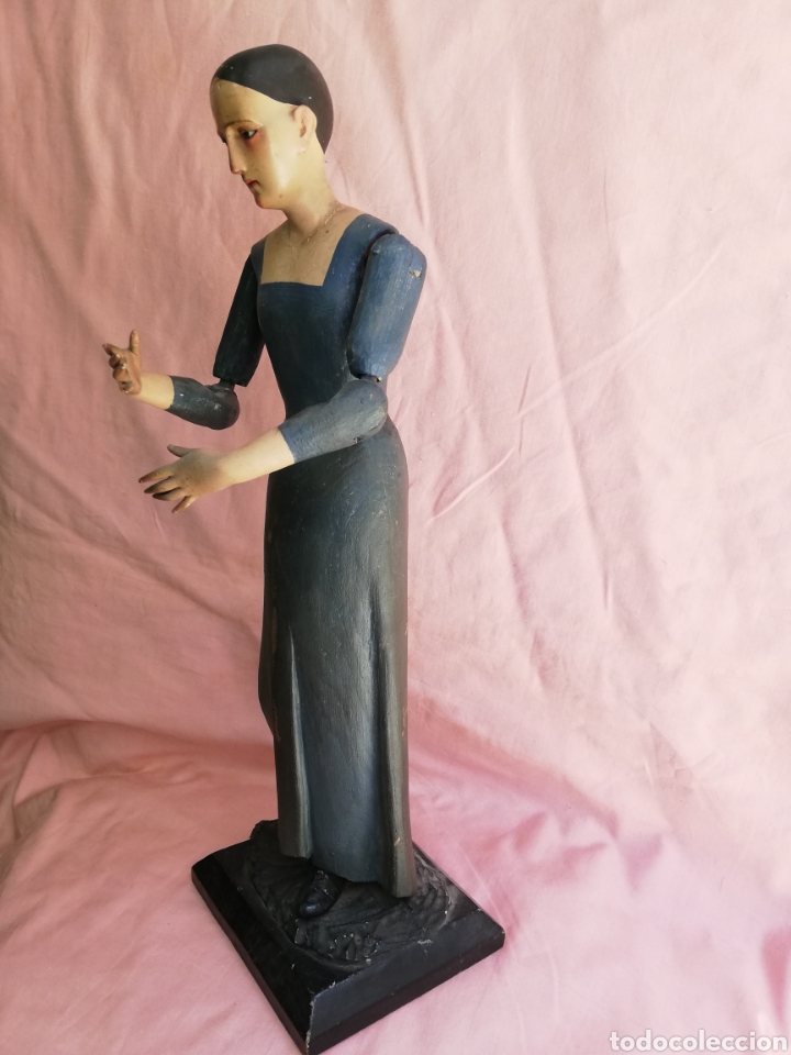 Arte: VIRGEN VESTIDERA EN MADERA - Foto 2