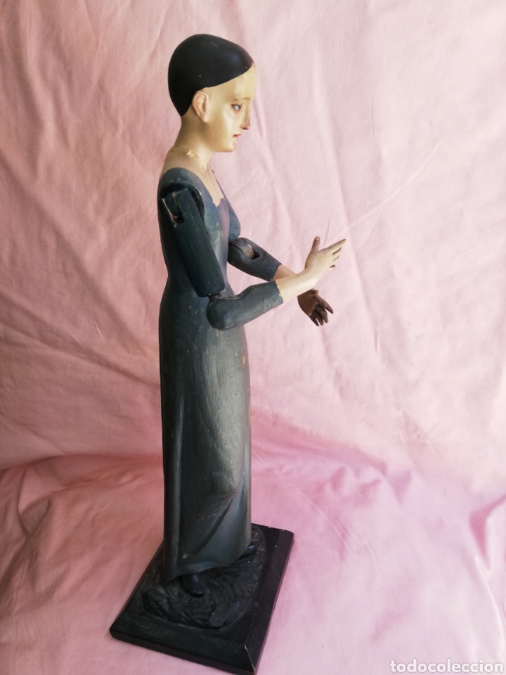 Arte: VIRGEN VESTIDERA EN MADERA - Foto 4