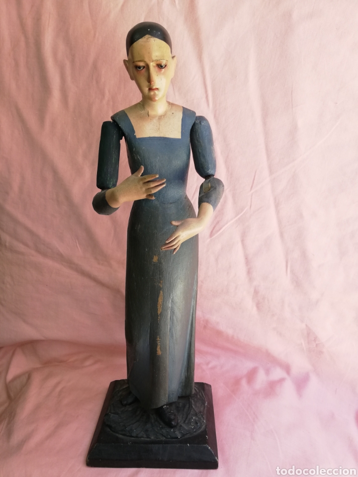 Arte: VIRGEN VESTIDERA EN MADERA - Foto 1