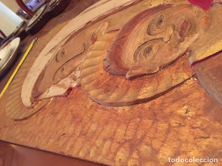 Arte: Talla en madera de Virgen y ni&ntilde;o - Foto 3