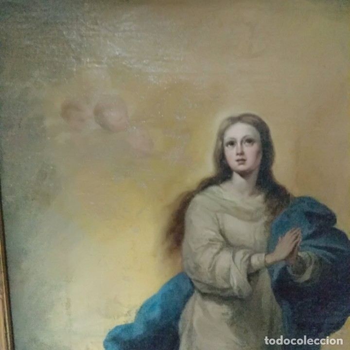 Arte: Copia siglo XIX Inmaculada de Murillo. - Foto 5
