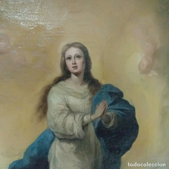 Arte: Copia siglo XIX Inmaculada de Murillo. - Foto 10