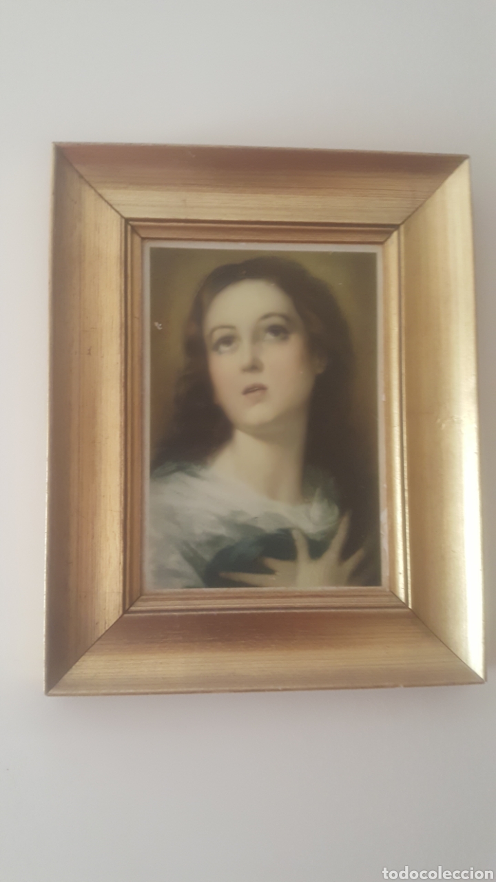 Arte: Cuadro antiguo de la Virgen - Foto 1
