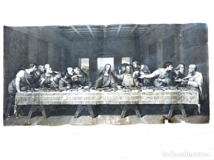 Arte: LA &Uacute;LTIMA CENA. GRABADO DEL S. XIX