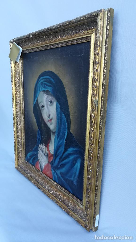 Arte: OLEO VIRGEN CON MANTO AZUL - Foto 2