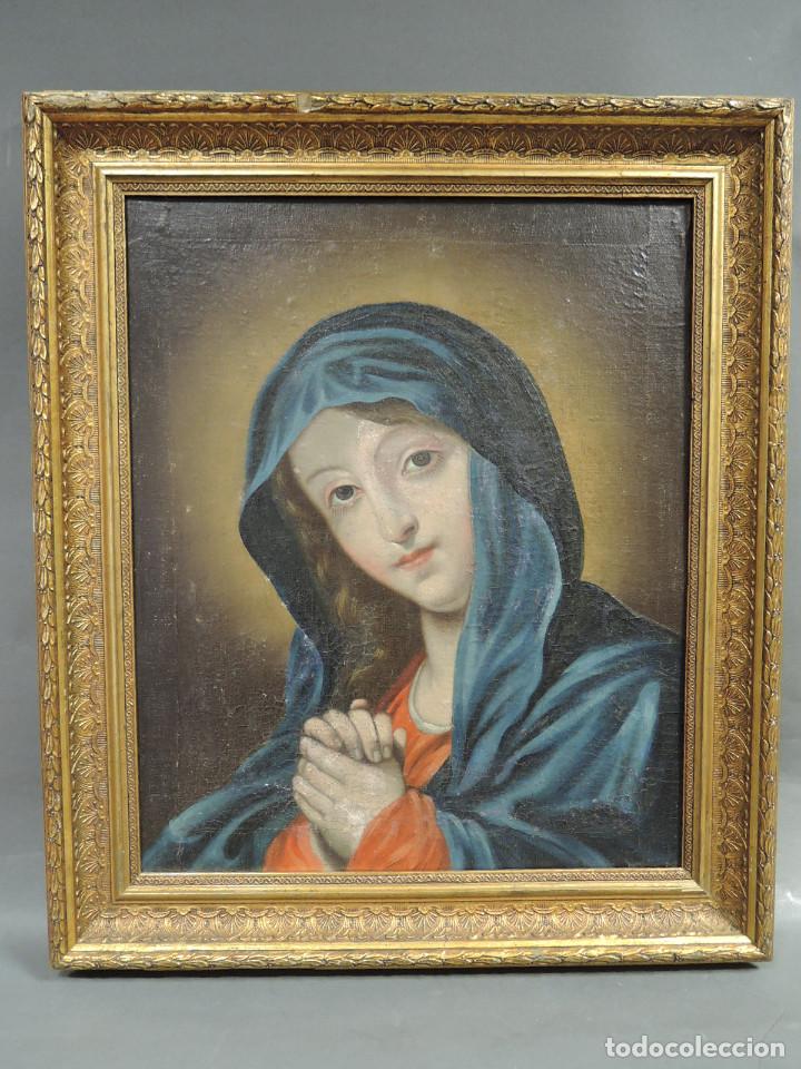 Arte: OLEO VIRGEN CON MANTO AZUL - Foto 6