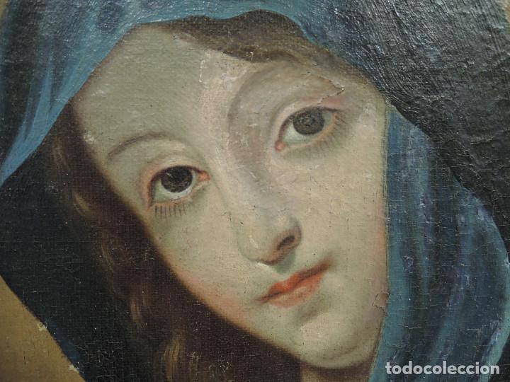 Arte: OLEO VIRGEN CON MANTO AZUL - Foto 7