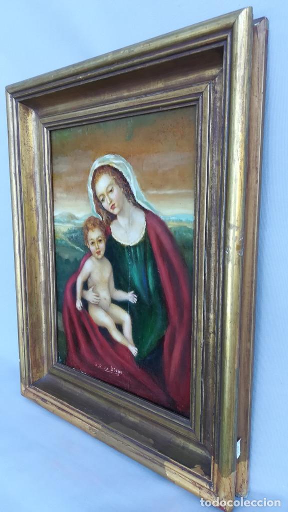 Arte: OLEO VIRGEN CON NI&Ntilde;O - Foto 3