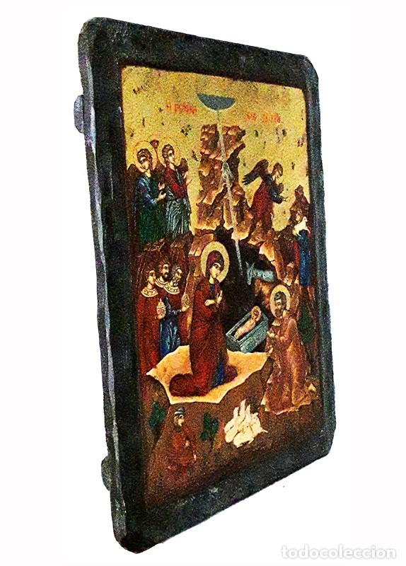 Arte: Natividad icono religioso - Foto 2