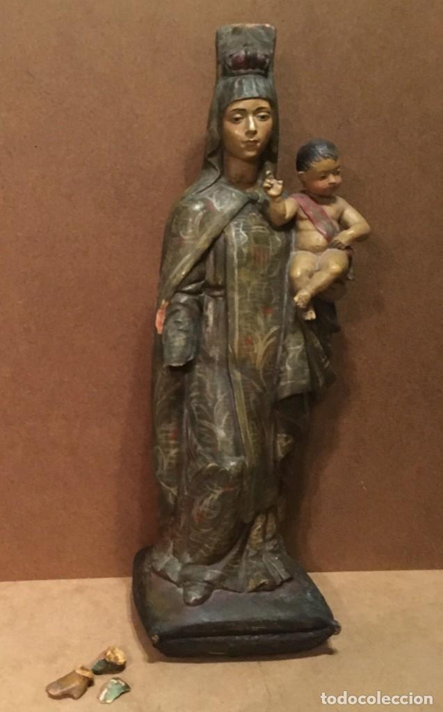 Arte: V&iacute;rgen de la Merced con peineta - Foto 3