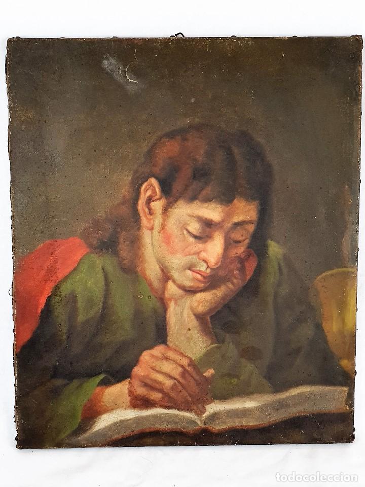 Kunst: Un oleo sobre lienzo de &eacute;poca (S.XVIII) de los 12 Ap&oacute;stoles, disponemos de los 12