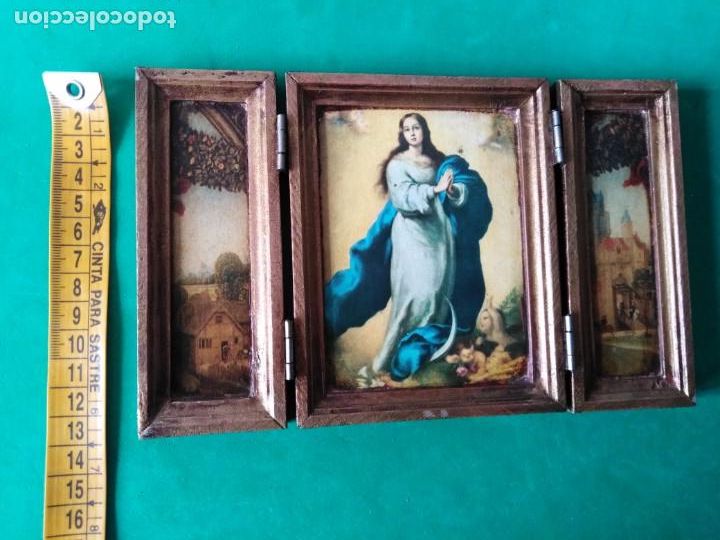 Arte: Tablilla triptico antigua - Foto 8