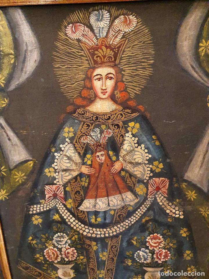 Arte: -OLEO VIRGEN SOBRE TABLA - Foto 3