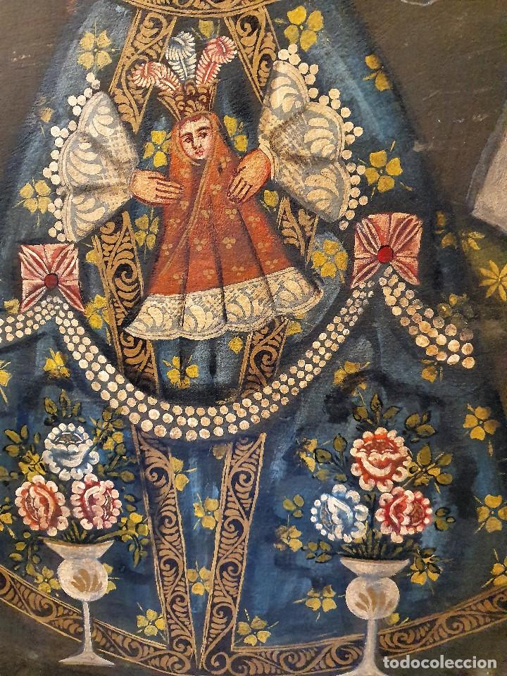 Arte: -OLEO VIRGEN SOBRE TABLA - Foto 5