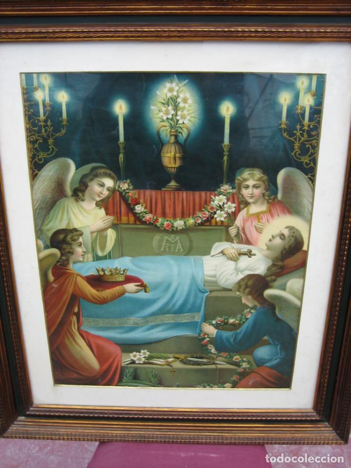 Arte: Antigua lamina religiosa - Foto 2
