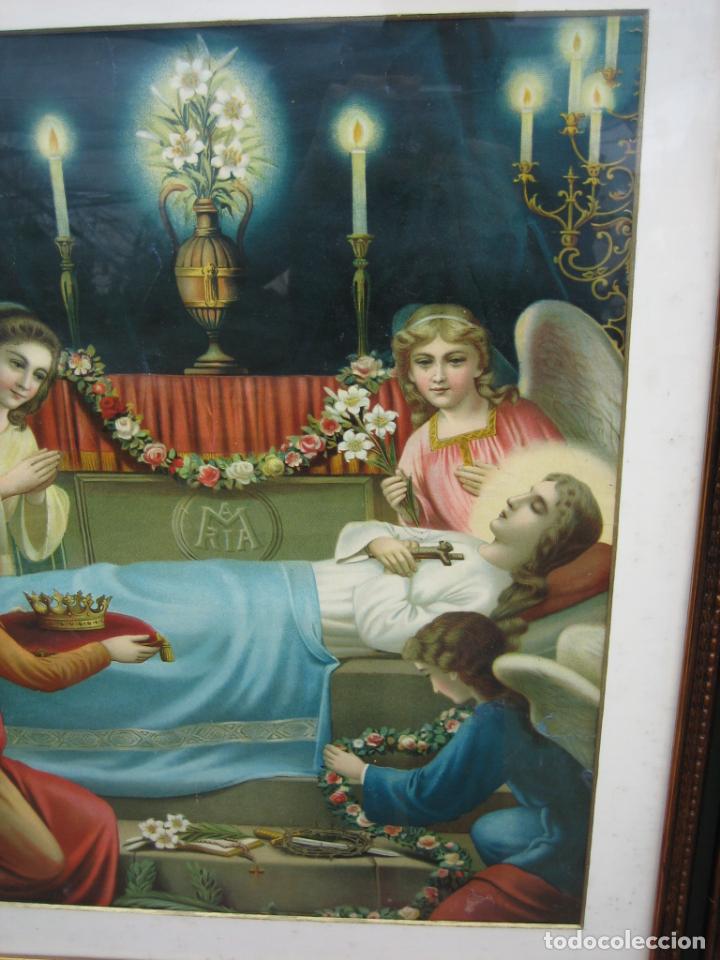 Arte: Antigua lamina religiosa - Foto 3
