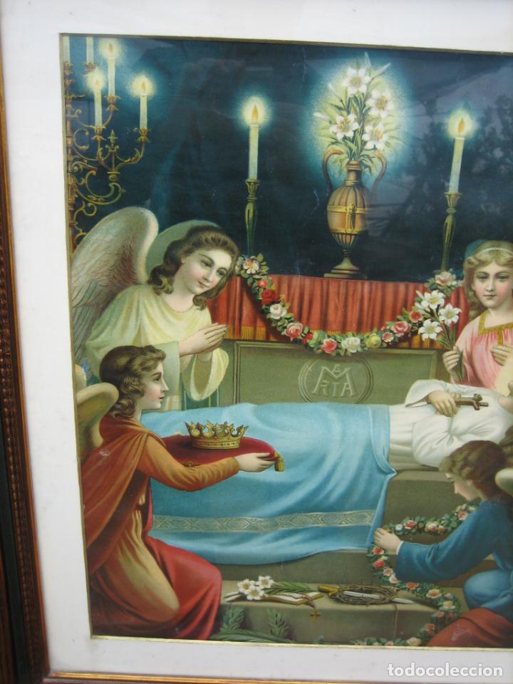 Arte: Antigua lamina religiosa - Foto 4