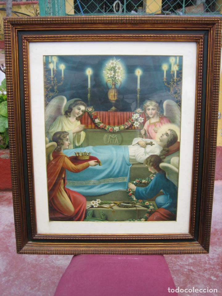 Arte: Antigua lamina religiosa - Foto 5