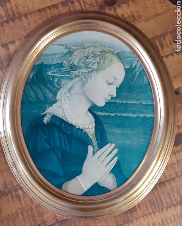 Arte: CUADRO AL &Oacute;LEO - MUJER REZANDO - Foto 2