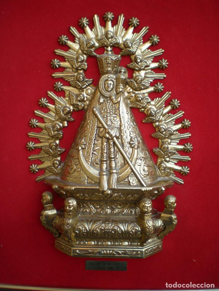 Arte: Virgen enmarcada de bronce - Foto 2