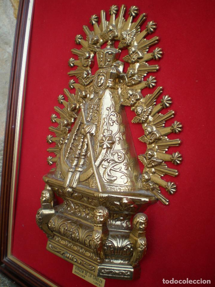 Arte: Virgen enmarcada de bronce - Foto 4