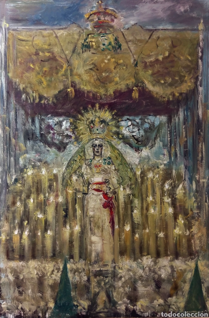 PALIO DE LA MACARENA 2019 (Arte - Arte Religioso - Pintura Religiosa - Oleo)