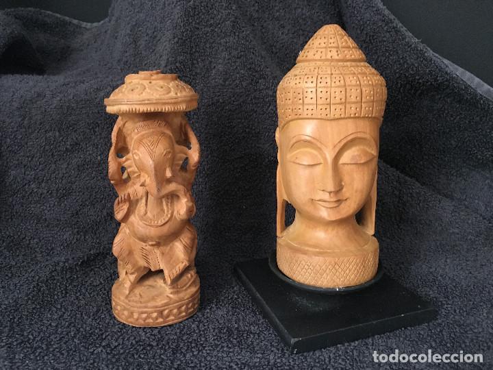 Arte: DOS BONITAS TALLAS EN MADERA. - Foto 1