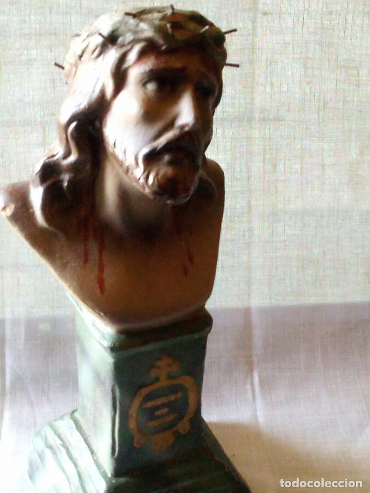 Escultura De Estuco Policromado, Cristo, Sellad - Vendido En Venta ...