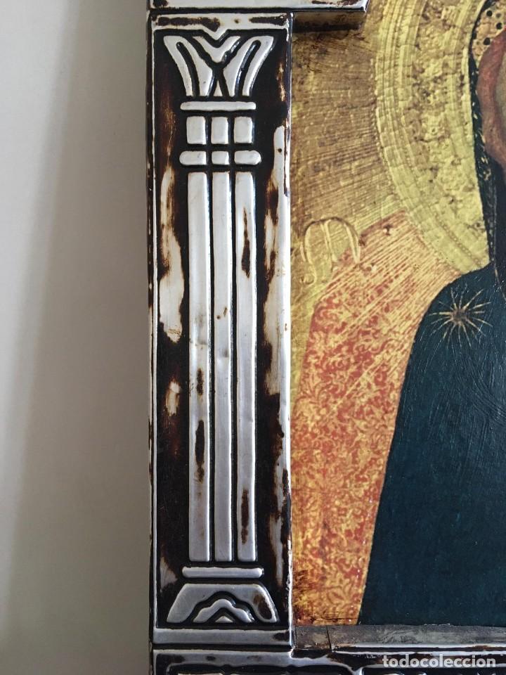 Arte: Icono de Virgen plateado - Foto 4