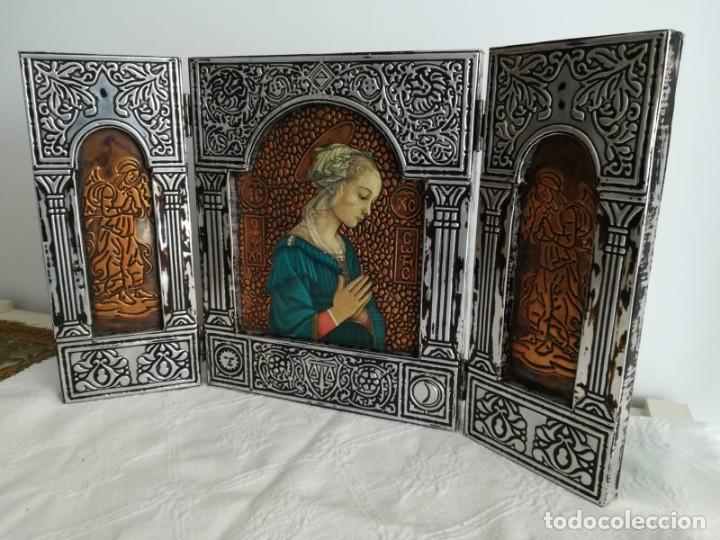 Arte: Tr&iacute;ptico de iconos rusos plateado - Foto 2